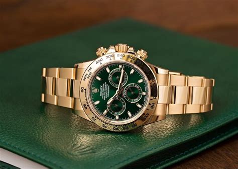 men's gold rolex green face|rolex green dial watch price.